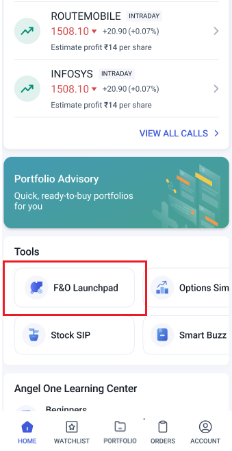 f&o launchpad